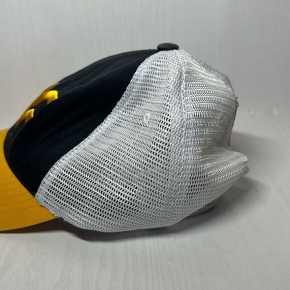 West Virginia Classic Two Tone Hat Adjustable University Mesh Trucker Cap Blue - Picture 3 of 10